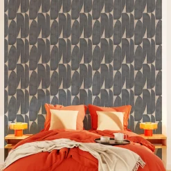 Clearance Papier peint intissé ODDA coloris Noir et taupe - 4MURS Papiers Peints