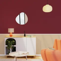 Online Papier peint intissé OPAL coloris marsala - 4MURS Papiers Peints