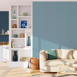 Outlet Papier peint intissé PALAZZO coloris bleu grisé - 4MURS Papiers Peints