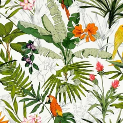 Outlet Papier peint intissé PARADISE coloris multicolore - 4MURS Papiers Peints