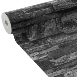 Hot Papier peint intissé PAREMENT coloris anthracite - 4MURS Papiers Peints