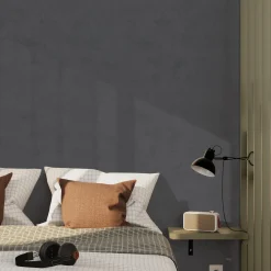 Outlet Papier peint intissé RAVENNE coloris gris anthracite - 4MURS Papiers Peints