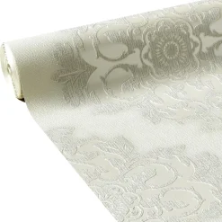 New Papier peint intissé ROSACE coloris blanc - 4MURS Papiers Peints
