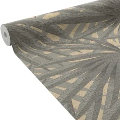 New Papier peint intissé SHAÏNA coloris gris chaud - 4MURS Papiers Peints