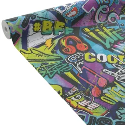 Outlet Papier peint intissé TAGGY coloris multicolore - 4MURS Papiers Peints