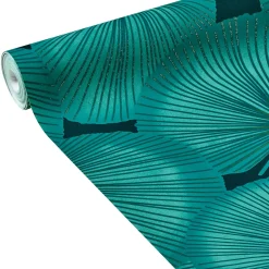 Best Papier peint intissé TAKAYAMA coloris vert émeraude - 4MURS Papiers Peints