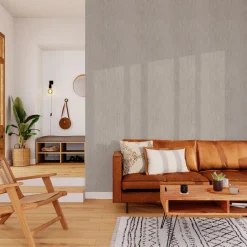 Clearance Papier peint intissé TWEED coloris taupe - 4MURS Papiers Peints