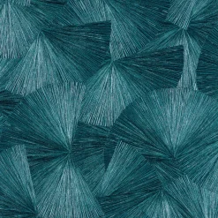 Outlet Papier peint intissé YANG coloris bleu paon - 4MURS Papiers Peints