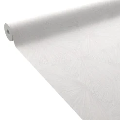 Clearance Papier peint intissé YANG coloris blanc - 4MURS Papiers Peints