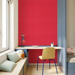 New Papier peint PANAMA coloris rouge coquelicot - 4MURS Enfant Papiers Peints Enfant|Papiers Peints