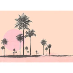 Clearance Papier peint panoramique XL MIAMI WALK 400 x 270 cm rose abricot Papiers Peints Panoramiques|Papiers Peints