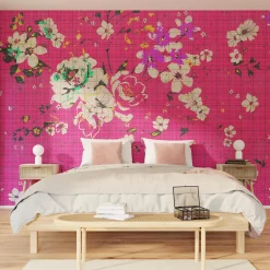 Best Papier peint panoramique XL FLAID 400 x 270 cm fuchsia - 4MURS Papiers Peints Panoramiques|Papiers Peints
