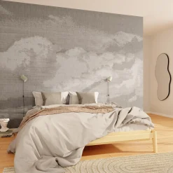 Discount Papier peint panoramique XL NUBE 400 x 270 cm gris perle - 4MURS Papiers Peints Panoramiques|Papiers Peints