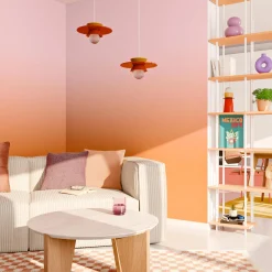 Outlet Papier peint panoramique XL MYRIEL 400 x 270 cm terre battue et rose Papiers Peints Panoramiques|Papiers Peints