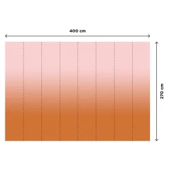 Outlet Papier peint panoramique XL MYRIEL 400 x 270 cm terre battue et rose Papiers Peints Panoramiques|Papiers Peints
