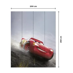 Outlet Papier peint panoramique L CARS 200 x 250 cm - 4MURS Enfant Décors Panoramiques Enfant|Papiers Peints Enfant