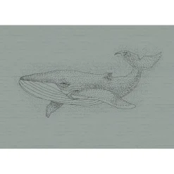 Outlet Papier peint panoramique XL WALLY 400 x 270 cm vert de gris - 4MURS Enfant Décors Panoramiques Enfant|Papiers Peints Enfant