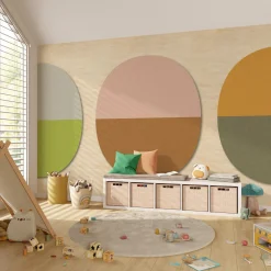 Discount Papier peint panoramique XL OVALINE 400 x 270 cm rose pastel et brun Papiers Peints Panoramiques|Papiers Peints