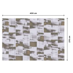 Sale Papier peint panoramique XL PATCHY 400 x 270 cm taupe - 4MURS Papiers Peints Panoramiques|Papiers Peints