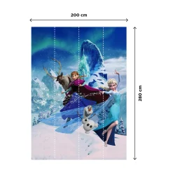 Hot Papier peint panoramique L LA REINE DES NEIGES 200 x 280 cm - 4MURS Enfant Décors Panoramiques Enfant|Papiers Peints Enfant