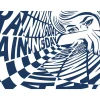 Discount Papier peint panoramique XL RAINING DAY X NAIRONE 360 x 270 cm bleu jean Papiers Peints Panoramiques