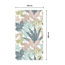Clearance Papier peint panoramique L MAHANA 159 x 280 cm multicolore - Papiers Peints Panoramiques|Papiers Peints