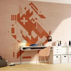 Sale Papier peint panoramique XL JASPE 400 x 270 cm orange - 4MURS Papiers Peints Panoramiques|Papiers Peints