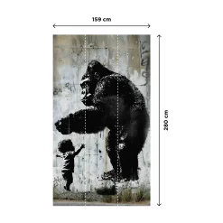 Sale Papier peint panoramique L GORILLA 159 x 280 cm - 4MURS Papiers Peints Panoramiques