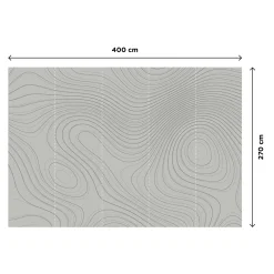 Sale Papier peint panoramique XL ZENNA 400 x 270 cm gris béton - 4MURS Papiers Peints Panoramiques