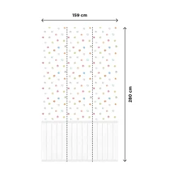 Discount Papier peint panoramique L CONFETTIS PANEL 159 x 280 cm - 4MURS Enfant Décors Panoramiques Enfant|Papiers Peints Enfant