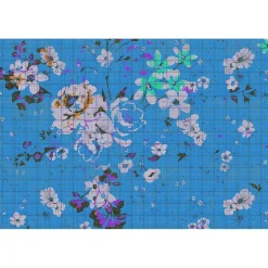 Hot Papier peint panoramique XL FLAID 400 x 270 cm cyan - 4MURS Papiers Peints Panoramiques|Papiers Peints