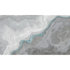 Outlet Papier peint panoramique XXL MARMOR 500 x 270 cm gris perle et bleu azuréen Papiers Peints Panoramiques|Papiers Peints