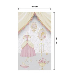 Clearance Papier peint panoramique L PRINCESSE ROSALY 159 x 280 cm - 4MURS Enfant Décors Panoramiques Enfant|Papiers Peints Enfant