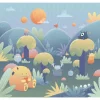 Hot Papier peint panoramique XL MONSTER PARADISE 300 x 270 cm - Enfant Décors Panoramiques Enfant|Papiers Peints Enfant