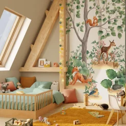 Best Papier peint panoramique L LITTLE FOREST 159 x 270 cm - 4MURS Enfant Décors Panoramiques Enfant|Papiers Peints Enfant