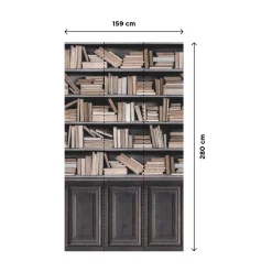 Sale Papier peint panoramique L BOOKSHELF 159 x 280 cm - 4MURS Papiers Peints Panoramiques|Papiers Peints