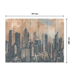 Fashion Papier peint panoramique XL SANDSTORM 371 x 280 cm - 4MURS Papiers Peints Panoramiques|Papiers Peints