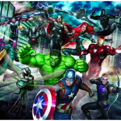 Outlet Papier peint panoramique XL MARVEL AVENGERS 300 x 280 cm - 4MURS Enfant Décors Panoramiques Enfant|Papiers Peints Enfant