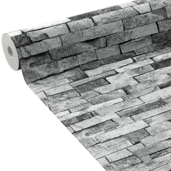 Discount Papier peint ROC coloris gris moyen - 4MURS Papiers Peints