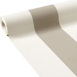 Outlet Papier peint vinyle PODIUM STRIPE coloris praline - 4MURS Papiers Peints