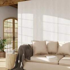Best Papier peint vinyle STONE LIGHT coloris blanc - 4MURS Papiers Peints