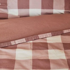 Hot Parure de lit en coton lavé EMMA coloris mauve 140 x 200 cm - 4MURS Enfant Textile De Maison Enfant|Linge De Maison
