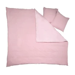 Clearance Parure de lit en gaze de coton ANOKIAS rose 240 x 220 cm - 4MURS Linge De Maison