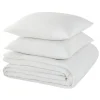 Outlet Parure de lit en gaze de coton ANOKIAS blanc 240 x 220 cm - 4MURS Linge De Maison