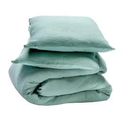 Fashion Parure de lit en gaze de coton ANOKIAS amande 140 x 200 cm - 4MURS Enfant Textile De Maison Enfant|Linge De Maison