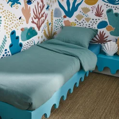 Fashion Parure de lit en gaze de coton ANOKIAS amande 140 x 200 cm - 4MURS Enfant Textile De Maison Enfant|Linge De Maison