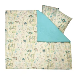 Fashion Parure de lit en percale de coton BALATA rose 240 x 220 cm - Linge De Maison