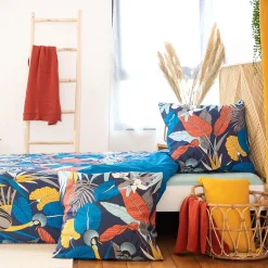 Clearance Parure de lit en satin de coton PARADE multicolore 240 x 220 cm Linge De Maison