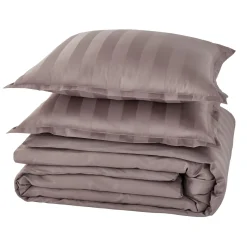 Discount Parure de lit en satin de coton BONE gris cendré 260 x 240 cm - Linge De Maison