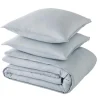 Discount Parure de lit lin et coton lavé MACHA gris horizon 240 x 220 cm Linge De Maison